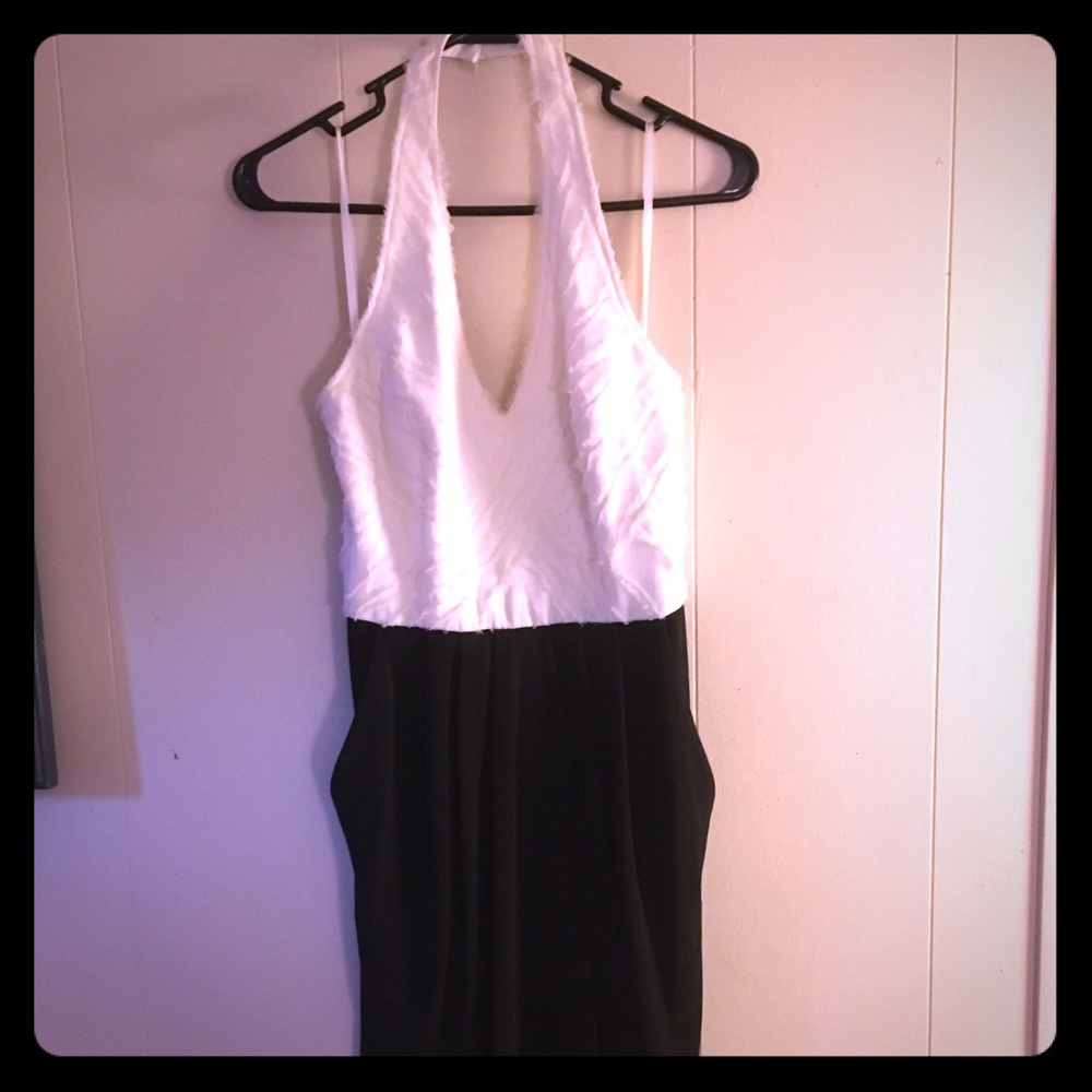 BCBG MaxAzria Feather Cocktail Dress
